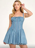 Mini vestido denim ref 50697